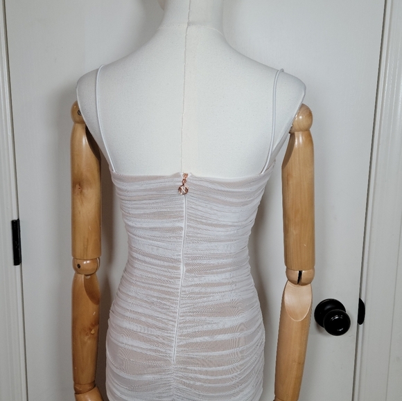 Nookie x REVOLVE Mecca Midi Dress Size XSStunning Bridal White + Nude Mesh - Picture 10 of 14
